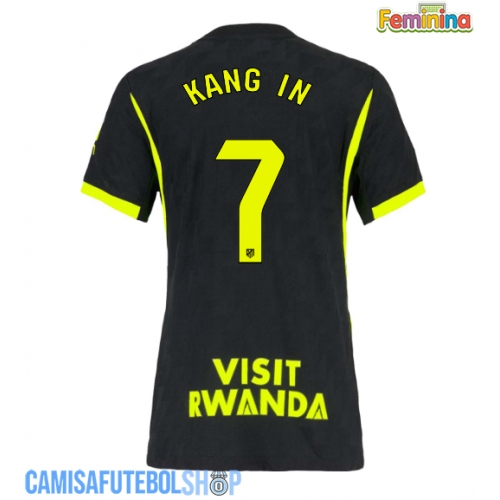 Camisa de time de futebol Atletico Madrid Lee Kang-in #7 Replicas 2º Equipamento Feminina 2026-27 Manga Curta